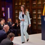 Entrega a SAR. Leonor, la Princesa de Asturias, de la medalla de Asturias en el edificio histórico de la Universidad de Oviedo © Alberto R. Roldán / Diario La Razón. 24 10 2024