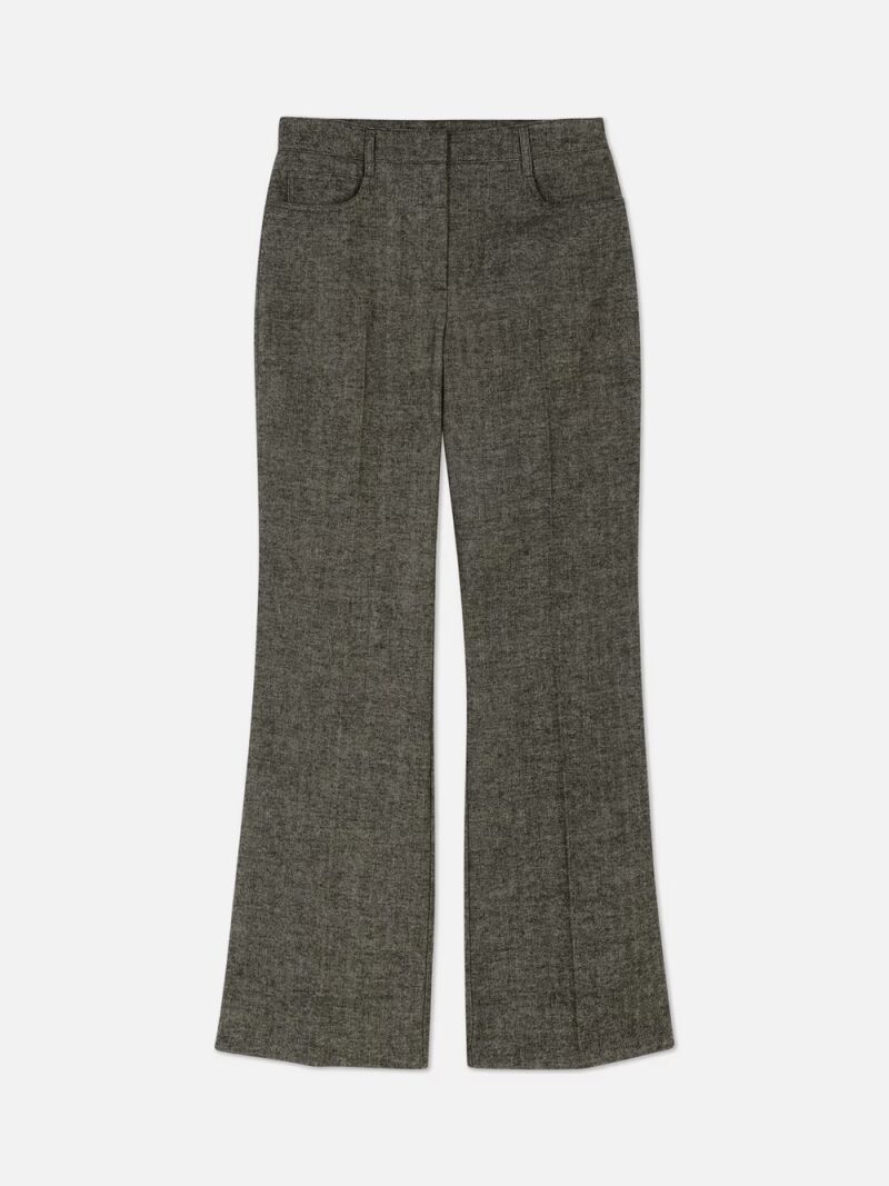 Pantalones en tejido de espiga de Rita Ora