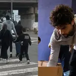 El futbolista Vicente Iborra, lesionado de un pie y pala en mano, recorre más de 10 Km para ayudar a los afectados