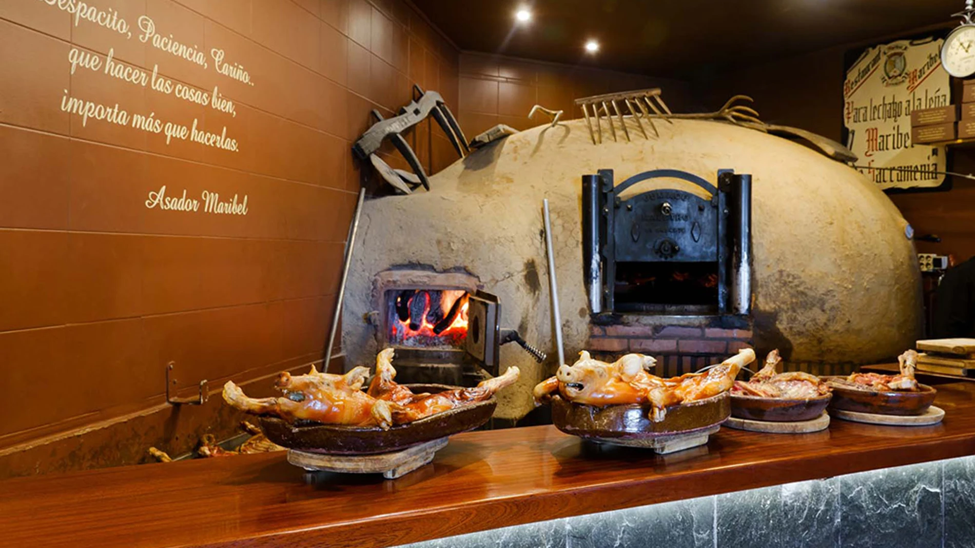Horno de Asar del Restaurante Maribel, en la localidad segoviana de Sacramenia