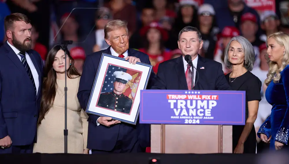 Former US President Trump holds campaign event in Henderson, Nevada