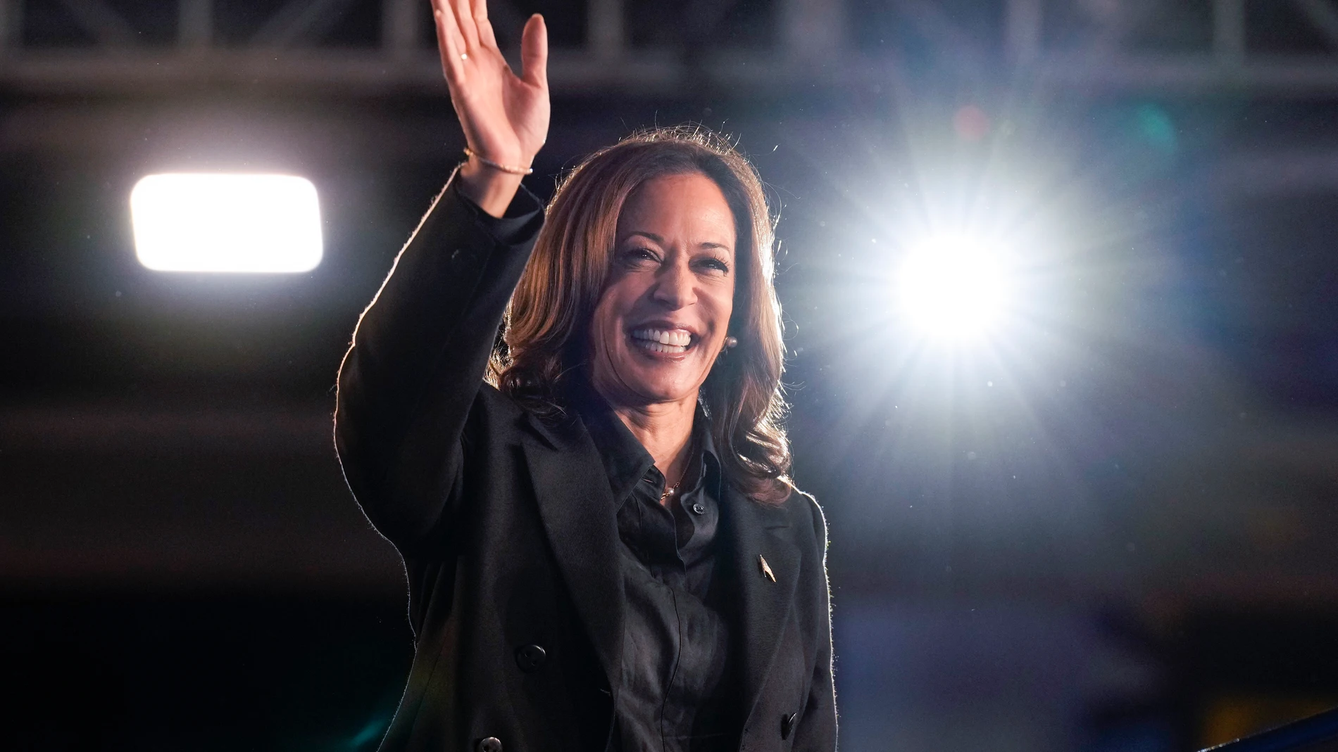 Democratic presidential nominee Vice President Kamala Harris speaks during a campaign event, Friday, Sept. 13, 2024, Wilkes-Barre, Pa. (AP Photo/Jacquelyn Martin)