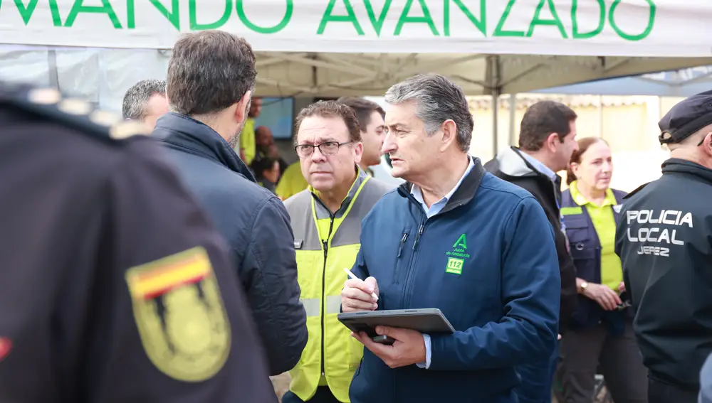 Antonio Sanz informa sobre el temporal de lluvias en Jerez de la Frontera, Cádiz