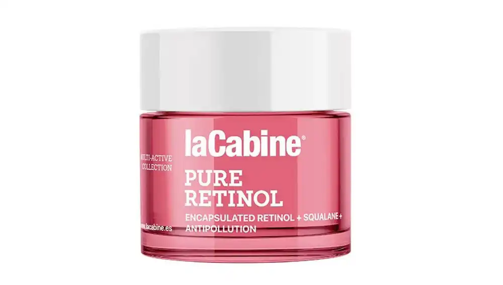 Crema facial con retinol.