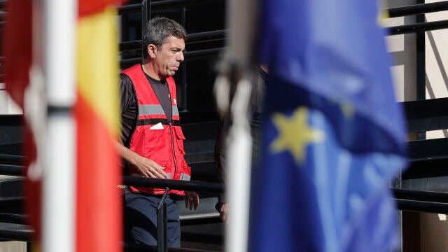 El president de la Generalitat, Carlos Mazón, asiste a la reunión del CECOPI junto al ministro del Interior Fernando Grande-Marlaska