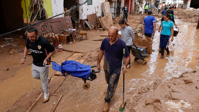 Situación en Paiporta tras el paso de la DANA