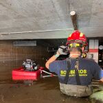 Efectivos de la Diputación de Salamanca trabajando en Valencia