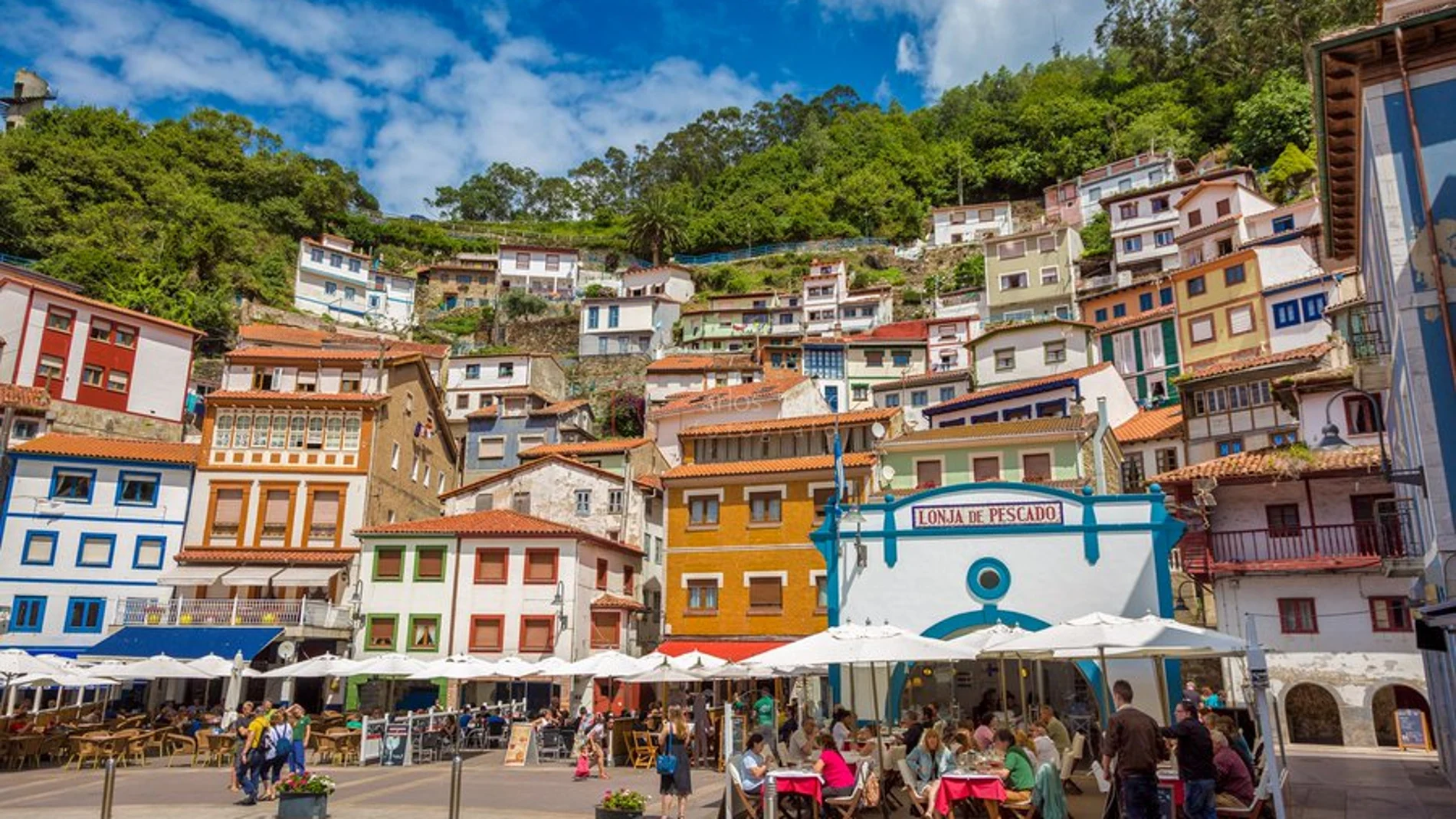Cudillero, uno de los pueblos más visitados por los turistas.