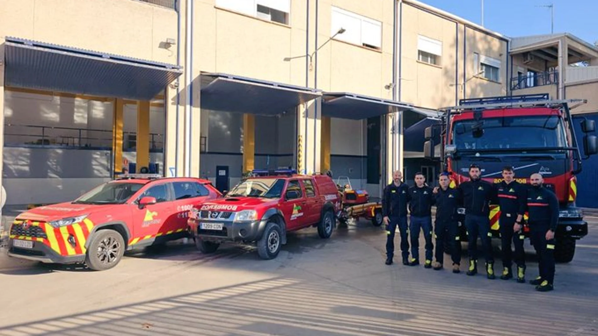 Bomberos del SCIS Ciudad Real desplazados en Alzira (Valencia)