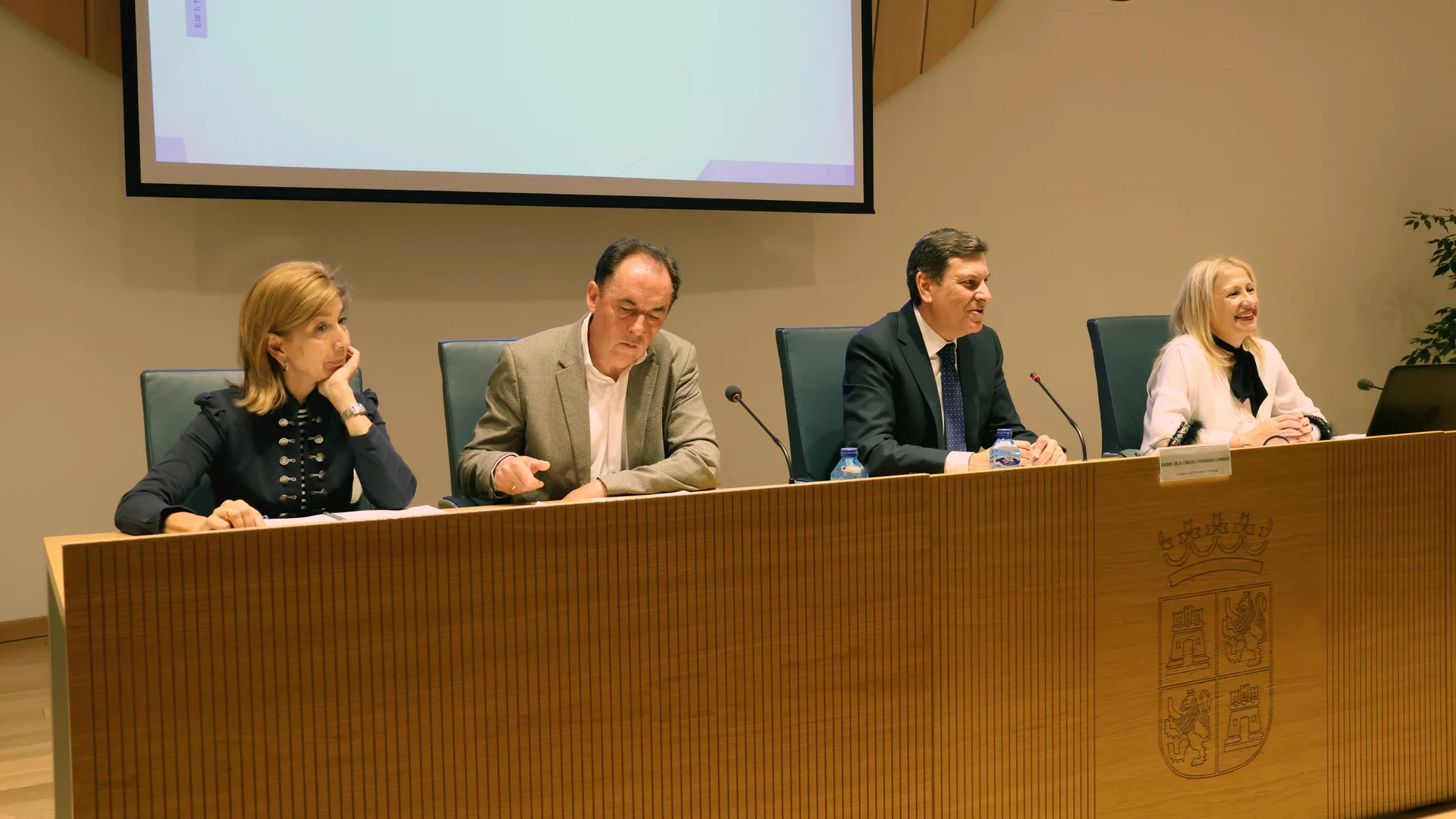 Carlos Fernández Carriedo junto a Benito Serrano