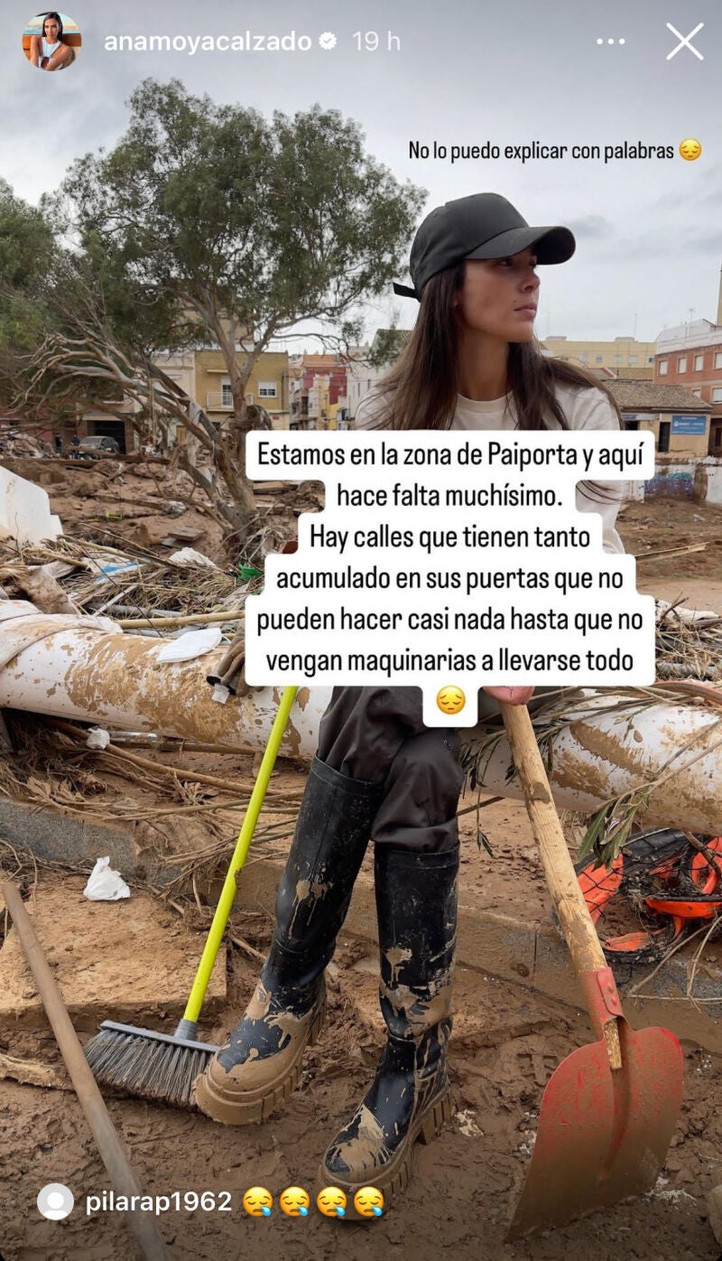 Ana Moya en Paiporta.