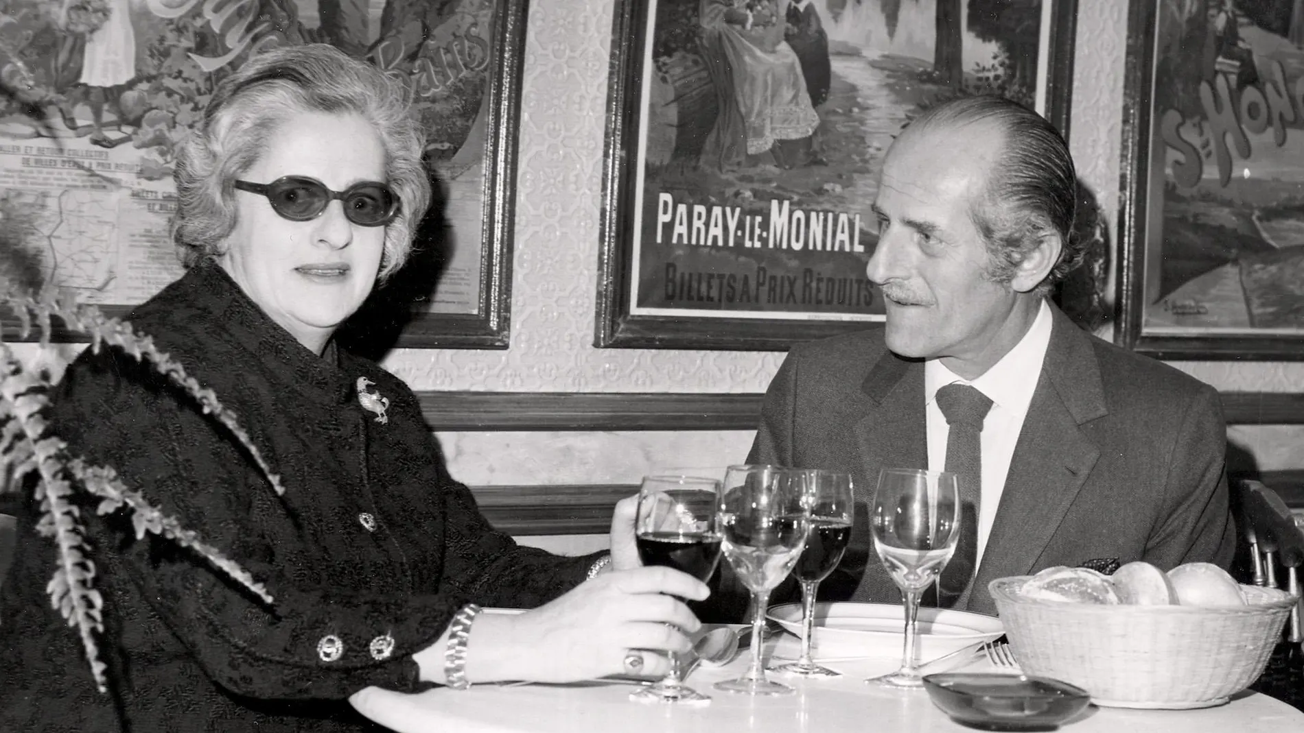 Baroness Liliane de Rothschild, left, and her husband Baron Elie de Rothschild are seen at the PLM hotel in Paris in this Feb. 9, 1972