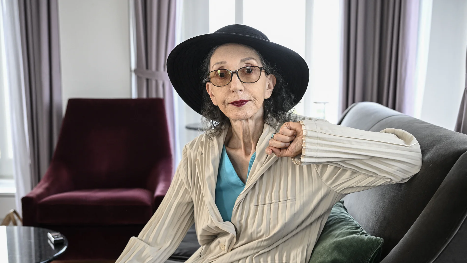 La escritora Joyce Carol Oates
