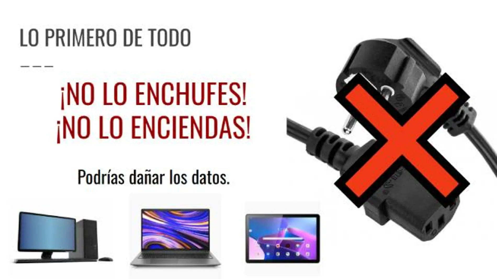 El INCIBE lanza una iniciativa para la recuperación de datos en ordenadores y móviles dañados por la DANA.