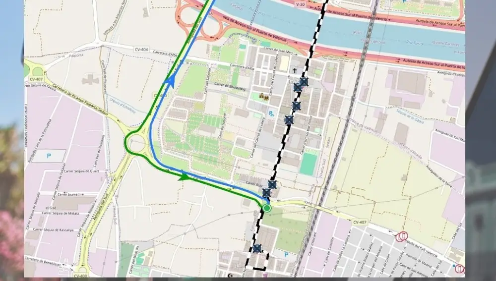 Recorridos de autobuses de la EMT