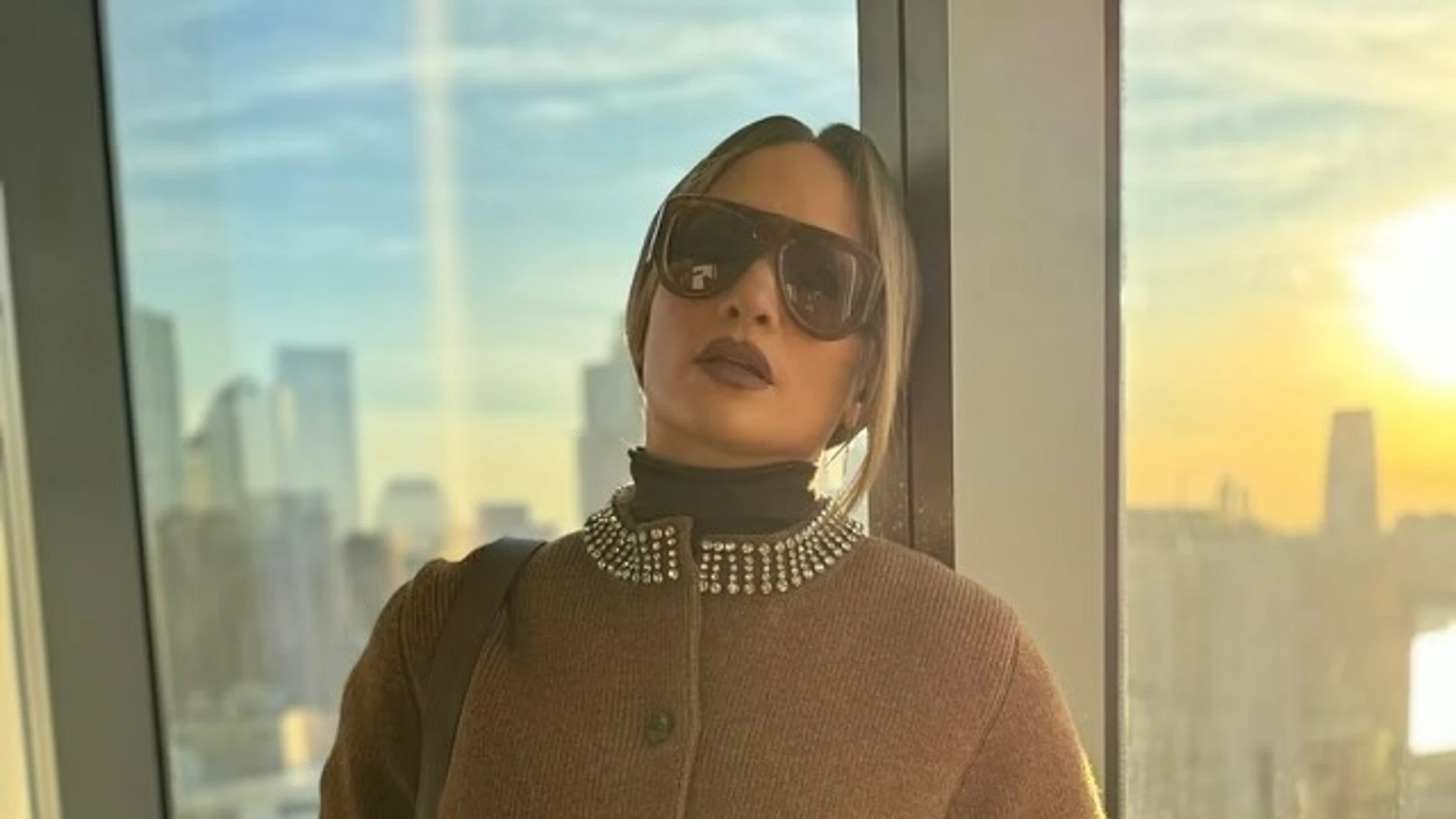 El look de Jennifer Lopez en Nueva York.