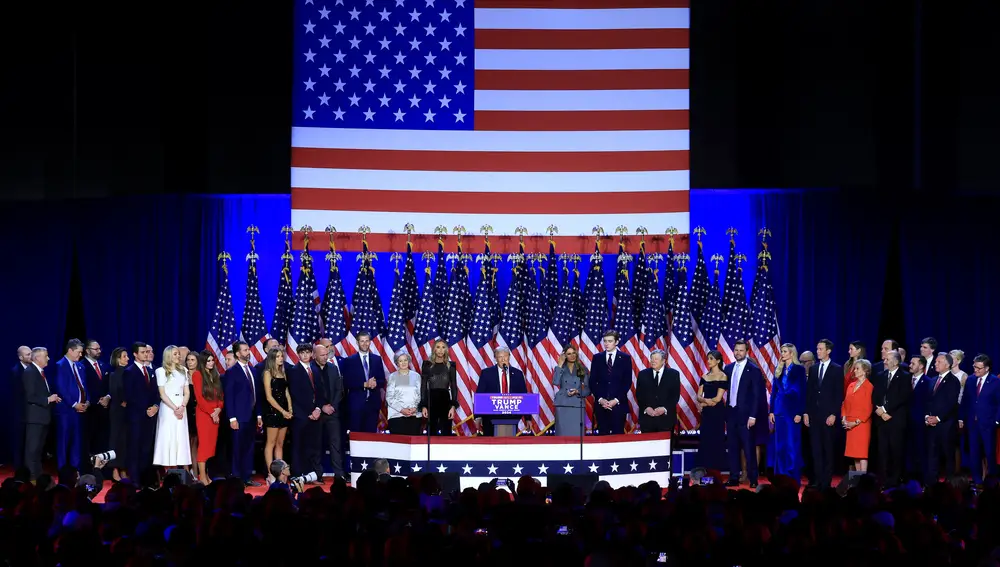 Donald Trump se proclama vencedor de las elecciones ante sus seguidores