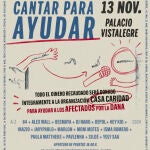 Cartel de la iniciativa solidaria Cantar para Ayudar