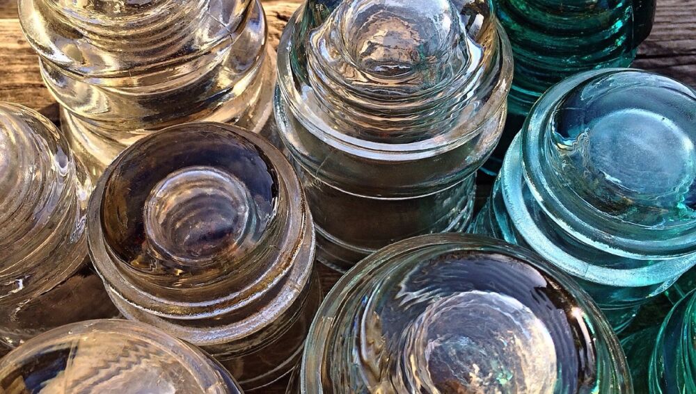 Botes de cristal antiguos