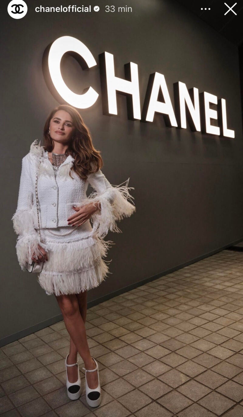 Penélope Cruz en el desfile de Chanel.