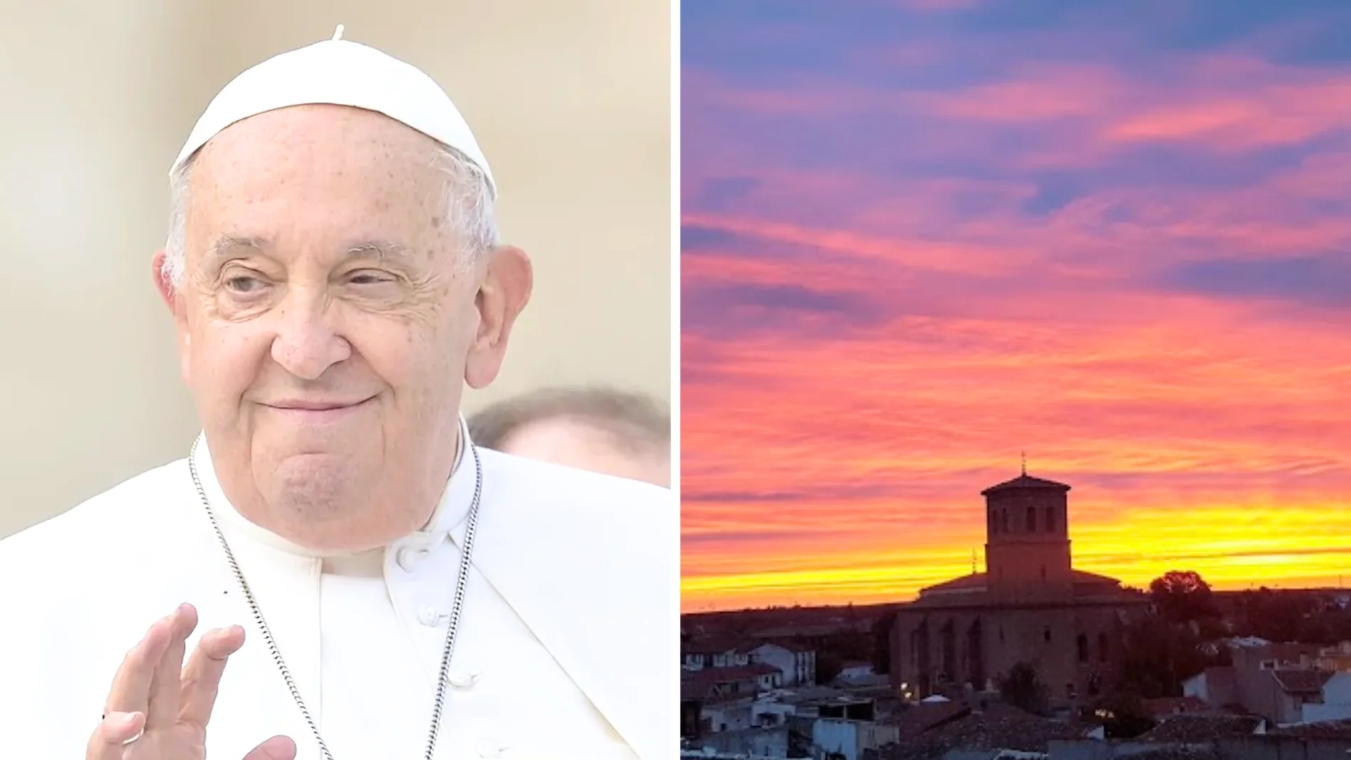 (i) El Papa Francisco (d) El pueblo de Villatobas (Toledo)