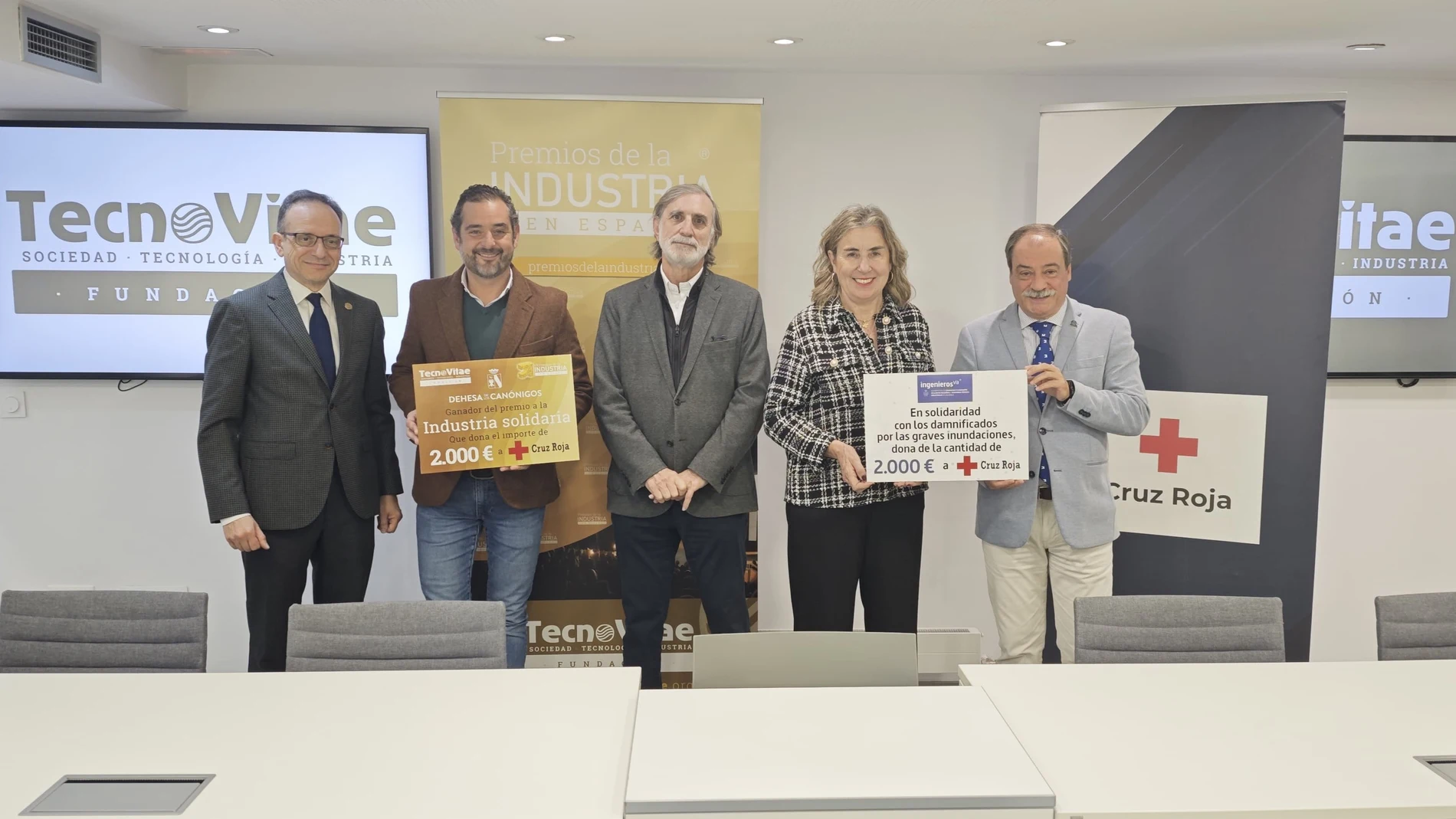 TecnoVitae e IngenierosVA refuerzan su compromiso social con Cruz Roja en apoyo a los afectados por la DANA
