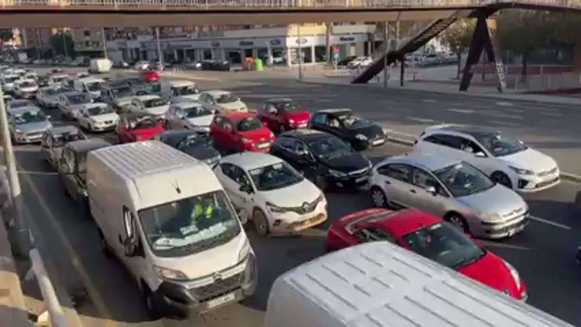 Colapso en las carreteras de Valencia