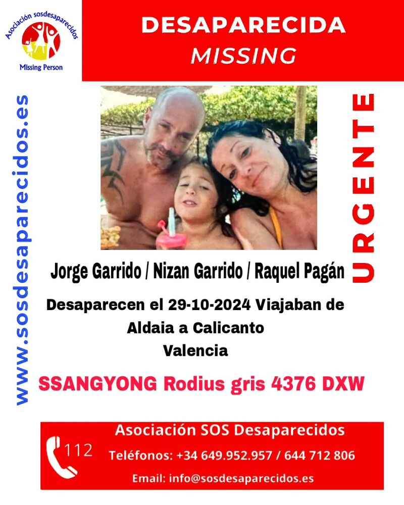 Familia desaparecida Aldaia