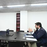 López Miras en una reunión telemática