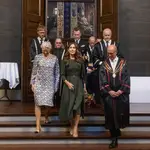 Mary de Dinamarca con vestido verde.