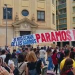 Vista de la manifestación en la ciudad de Málaga, donde según la organización se han movilizado unas 30.000 personas.
