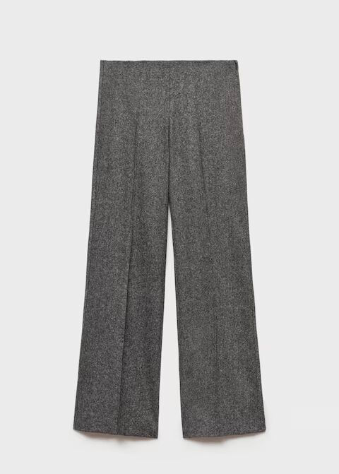 Pantalón traje jaspeado de lana