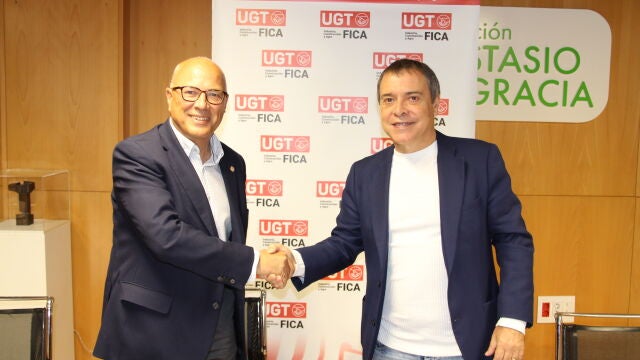 Firma del acuerdo entre UGT FICA y Fundación Feindef 