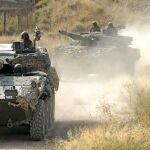 Varios vehículos Centauro del Ejército de Tierra español