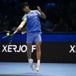 Alcaraz golpea de derechas en su partido ante Ruud