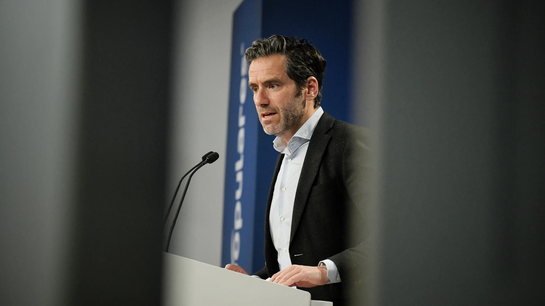 El vicesecretario de Cultura y portavoz del PP, Borja Sémper, durante una rueda de prensa posterior al Comité de Dirección del PP, en la sede de Génova, a 11 de noviembre de 2024, en Madrid (España). Durante la rueda de prensa, Sémper, ha hablado sobre la gestión de la DANA por parte del Gobierno y ha reclamado que ‘’se den explicaciones sobre lo sucedido desde el Ejecutivo’. 11 NOVIEMBRE 2024;CONSEJO DE MINISTROS;GOBIERNO;AYUDAS;DANA Fernando Sánchez / Europa Press 11/11/2024