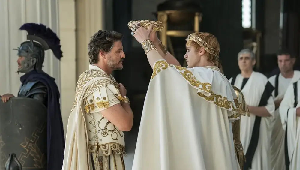 Una escena de "Gladiator II"