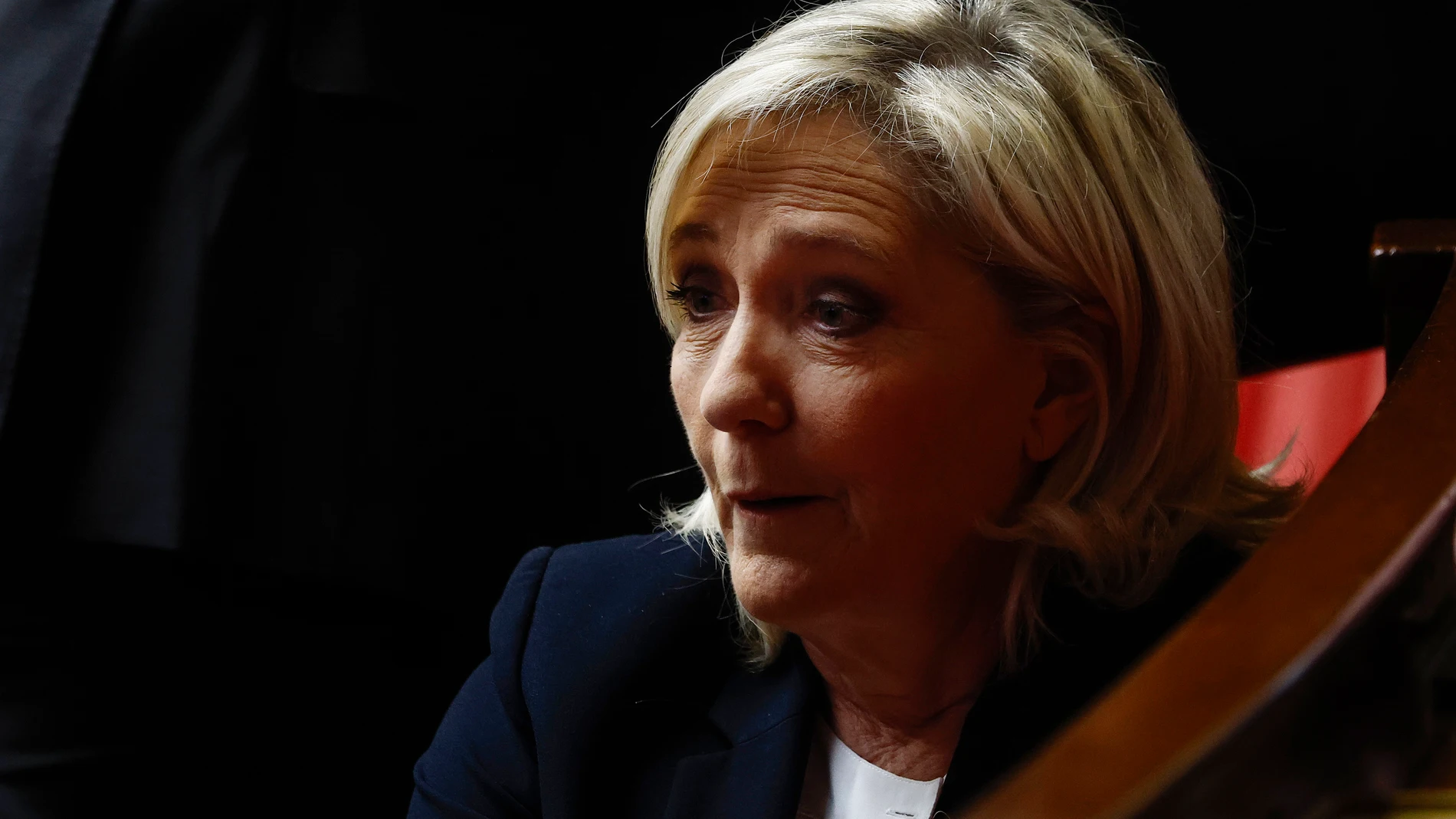 Paris (France), 12/11/2024.- French far-right leader of the Rassemblement National (RN) Marine Le Pen attends the Questions to the Government session at the National Assembly in Paris, France, 12 November 2024, ahead of the vote for the 2025 budget. (Francia) EFE/EPA/YOAN VALAT