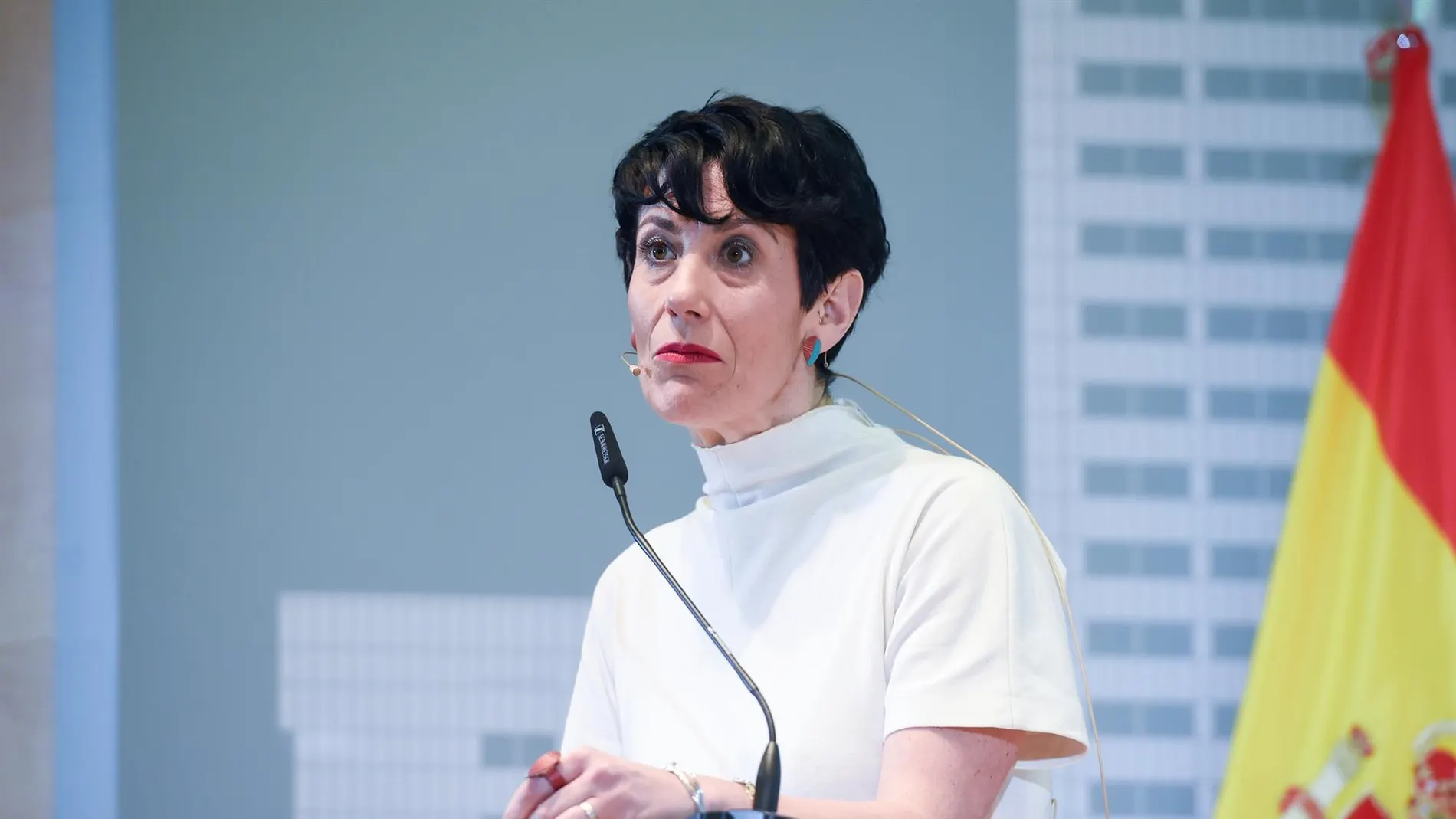 Elma Saiz, minsitra de Inclusión, Seguridad Social y Migraciones.