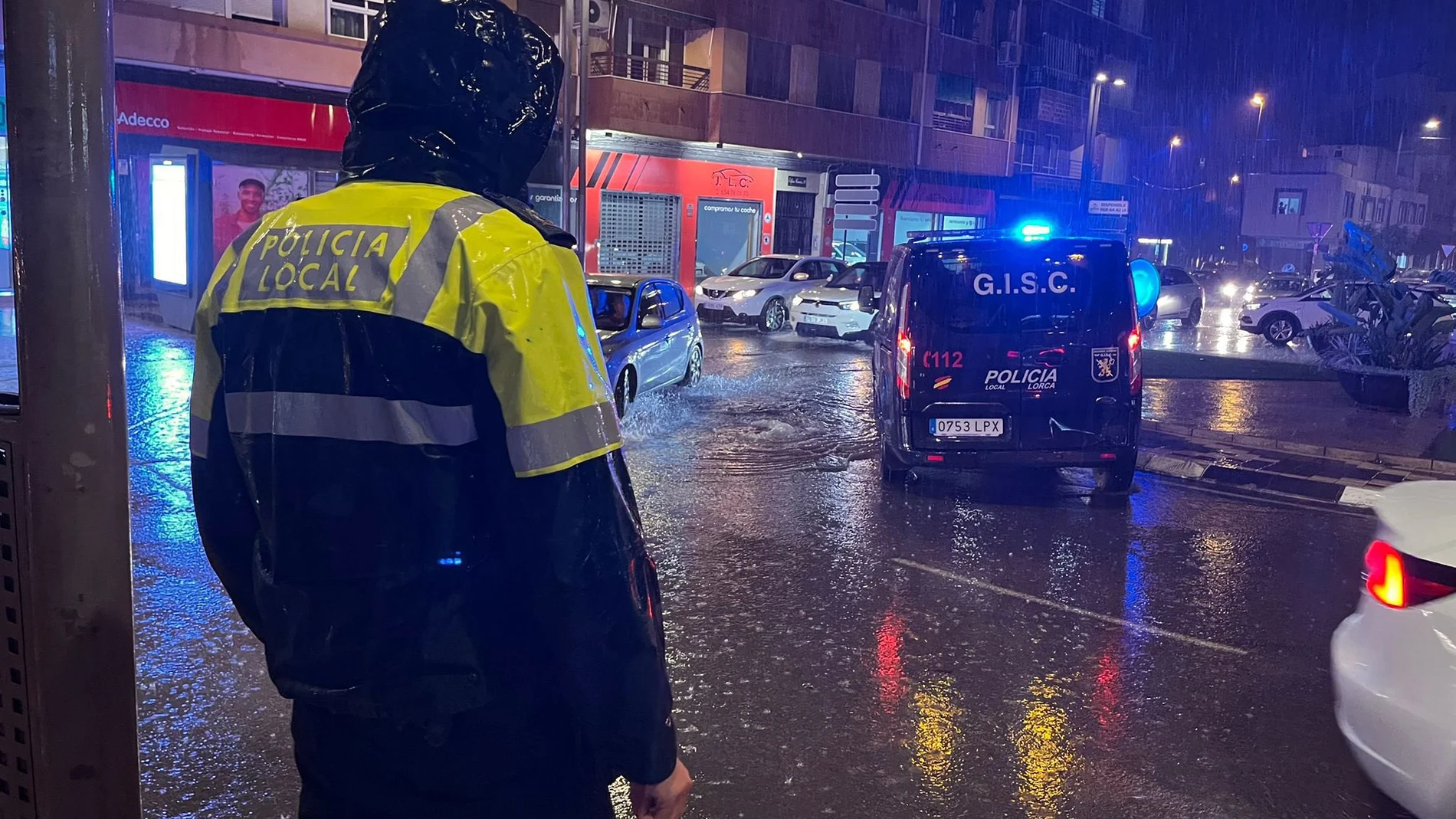 Las tormentas ha dejado cerca de 20 litros por metro cuadrado en una hora en Lorca