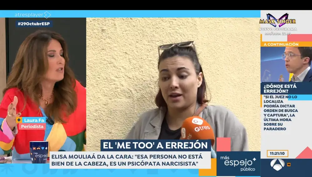 Laura Fa en "Espejo público", muy crítica con Íñigo Errejón
