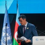 El presiente Sánchez, en la COP29