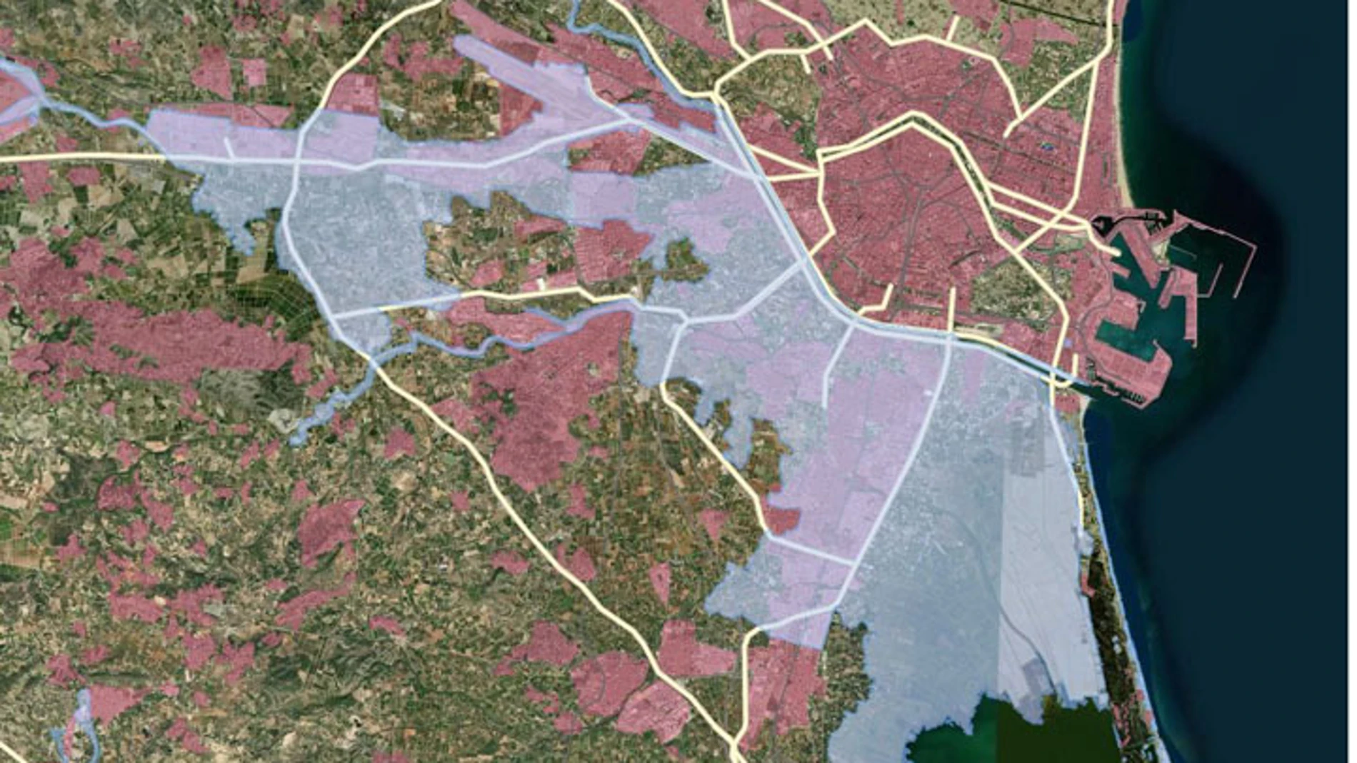 Mapa de inundaciones por la DANA
