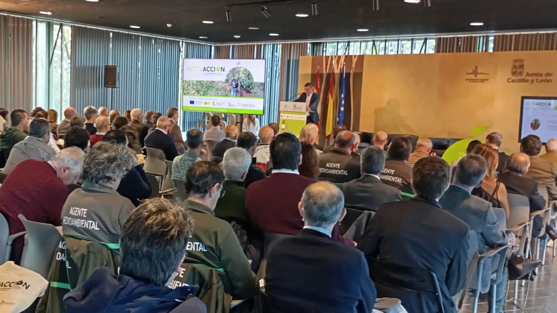 José Ángel Arranz, director general de Patrimonio Natural y Política Forestal de la Junta, durante la inauguración de la jornada