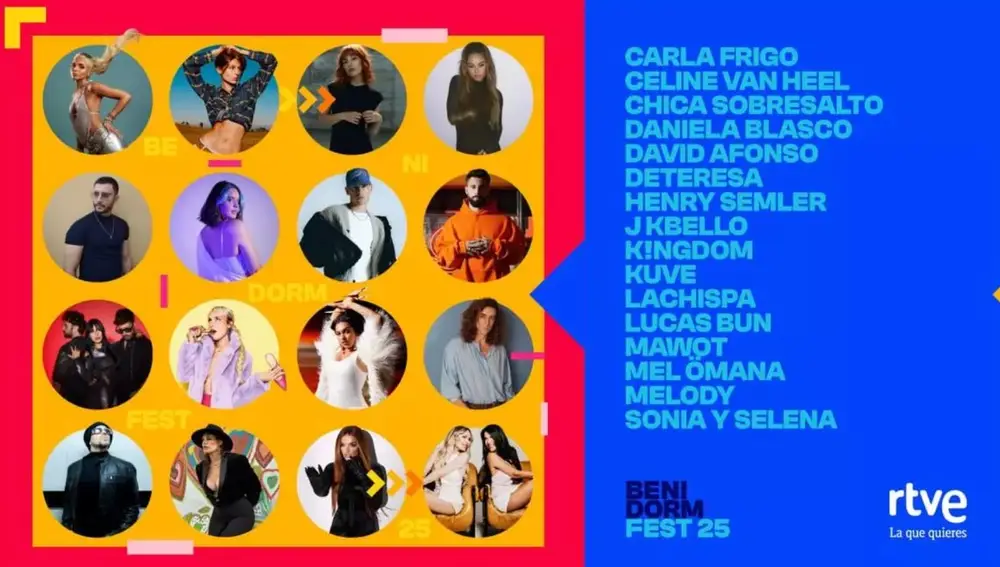 Conoce a los 16 participantes del Benidorm Fest 2025