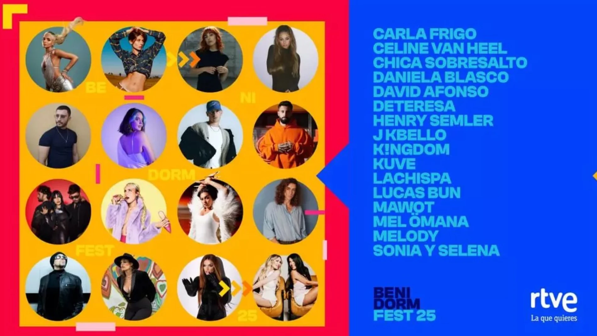 Conoce a los 16 participantes del Benidorm Fest 2025