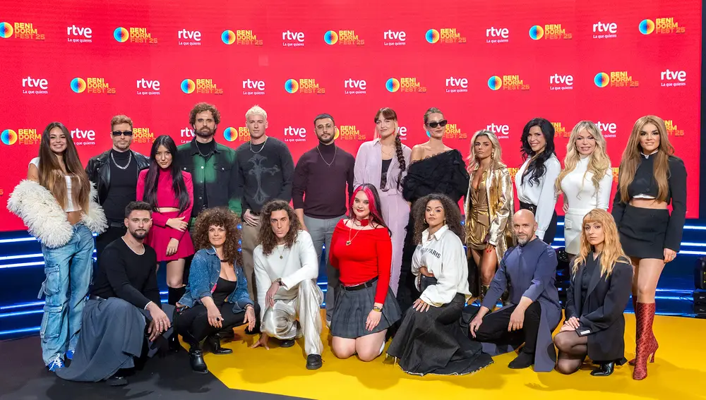 Los 16 participantes del Benidorm Fest 2025