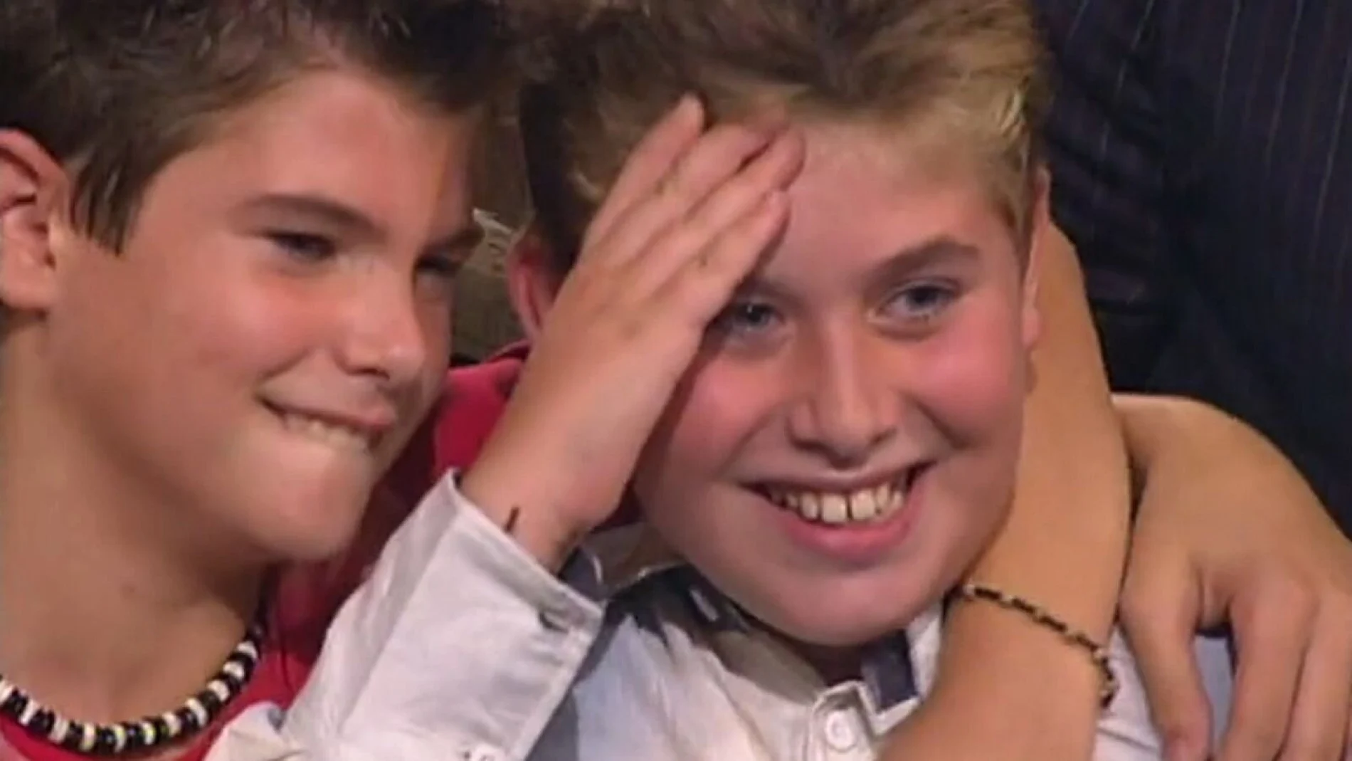 Diego Domínguez y Sergio Jesús, concursantes de Eurojunior