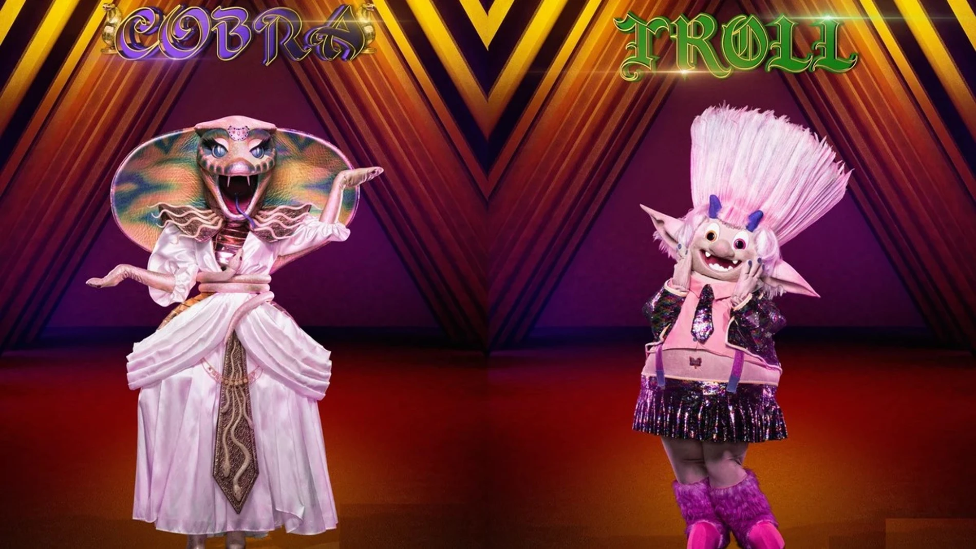 Dos máscaras más en "Mask Singer": Cobra y Troll se unen a la carrera