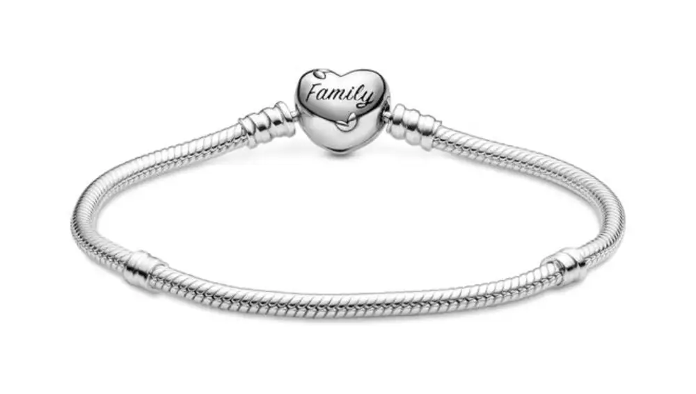 Pulsera Pandora con Cierre de Corazón Familiar
